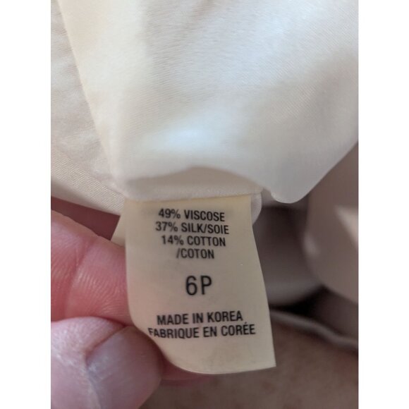 Elie Tahari Midi Skirt Womens Sz 6P Pigalle Tweed Lacey Pleats Retro Academia - Picture 8 of 10